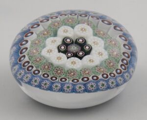 Concentric Millefiori Paperweight by artist Drew Ebelhare