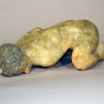 Nicolas Africano creates scaled, life-size and larger-than-life figures in cast glass. The primary subject of his sculpture is his wife and muse, Rebecca, of whom Sleeping Girl is likely based.
Gift of Lynde B. Uihlein Nicolas Africano (American, b.1948), Sleeping Girl, 1990. Cast glass with oil, water seal.