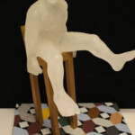 Gift of Jeffrey Stevens David Reekie (British, b.1947), Venetian Floors V, 1999. Cast glass with wood and steel base.