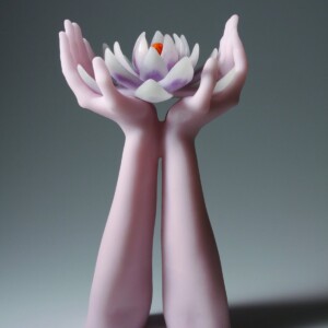 Pink Meditation, 2013 (glass sculpture)